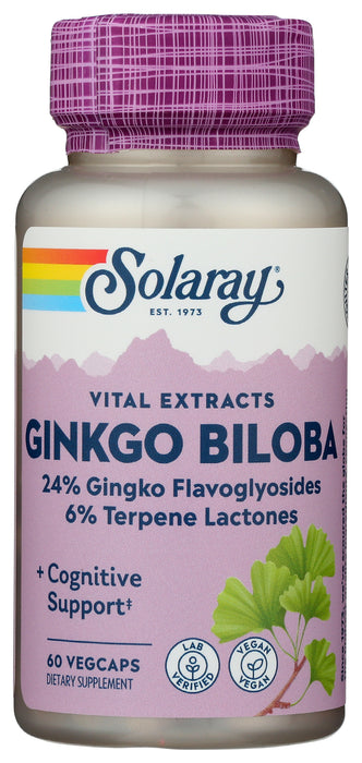 Ginkgo Biloba Leaf Extract 60 mg, 60 vcap