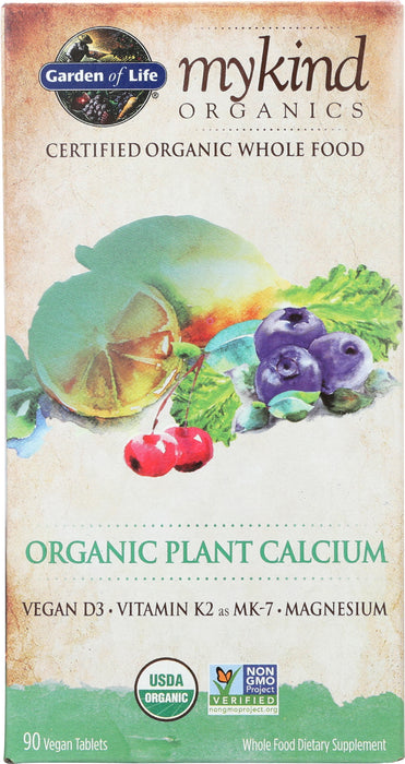 mykind Organics Plant Calcium, 90 tab