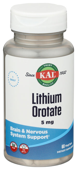 Lithium Orotate, 5mg, 60 vcap