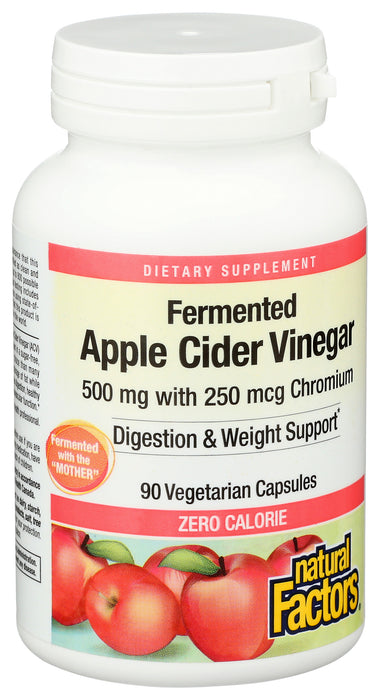 Apple Cider Vinegar 500mg w Chromium 250 mcg, 90 vcap