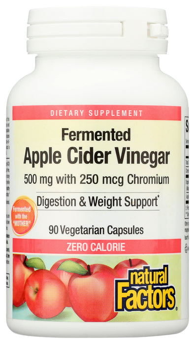 Apple Cider Vinegar 500mg w Chromium 250 mcg, 90 vcap