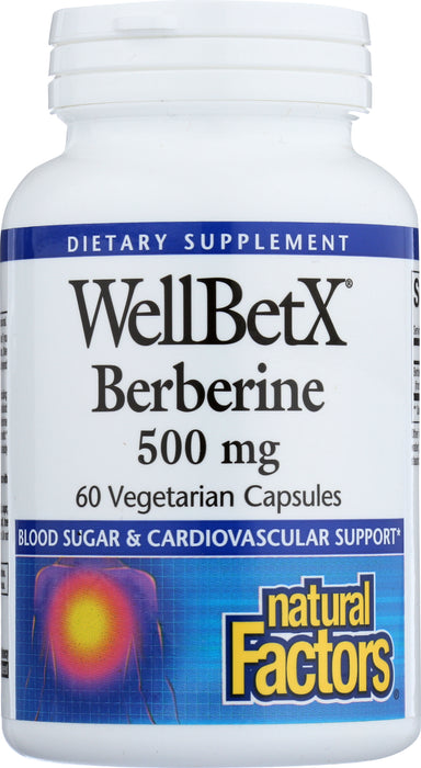 WellBetX Berberine 500mg, 60 vcap