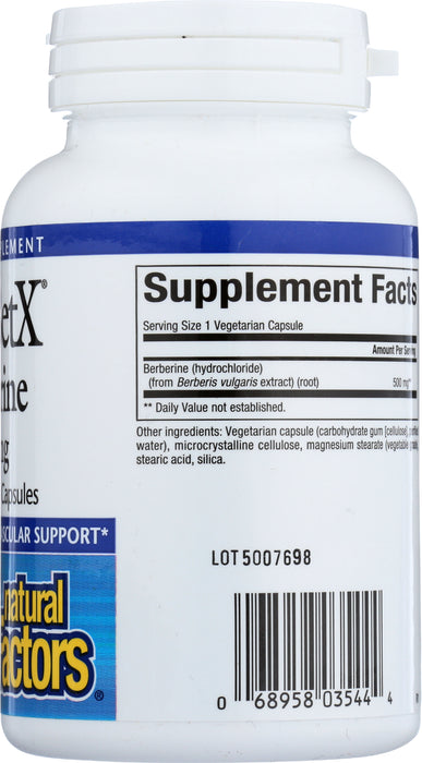 WellBetX Berberine 500mg, 60 vcap