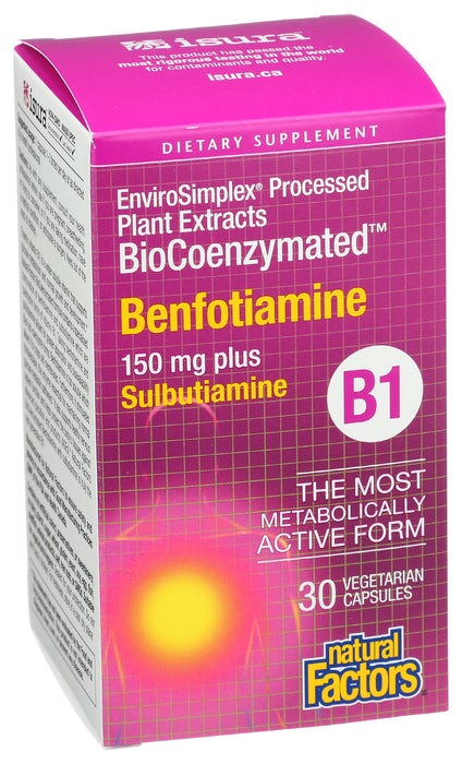 BioCoenz Benfotiamine 15mg, 30vcap