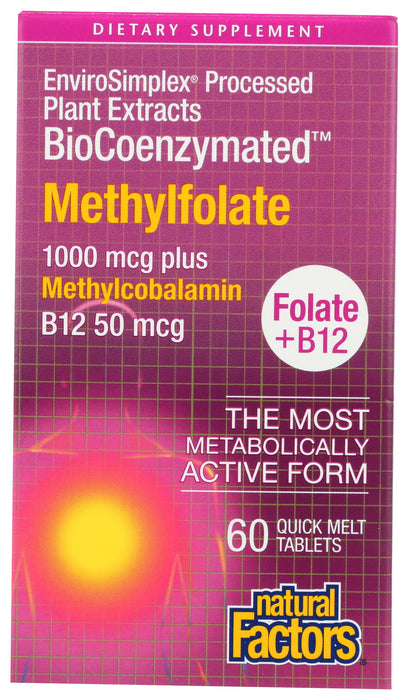 BioCoenz Methylfolate 1000mcg, 60tab