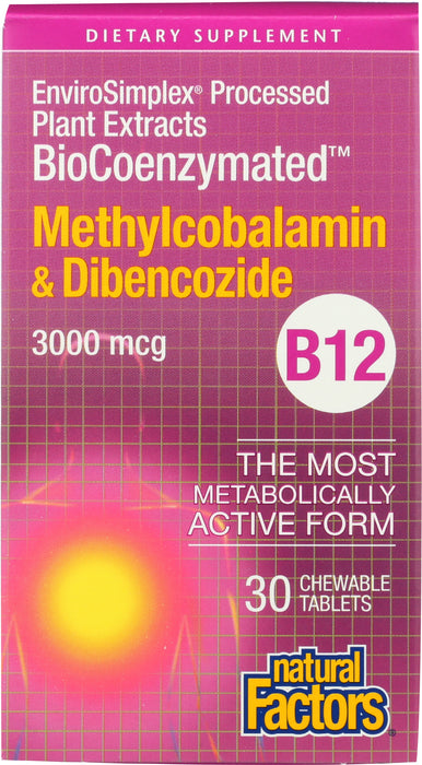 BioCoenz Mythylcobalamin & Dibencozide 3000mcg, 30tab