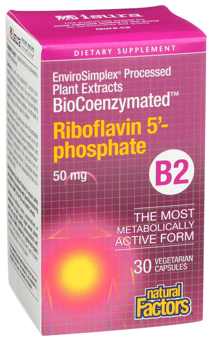 BioCoenz Riboflavin 5'-phosphate 50mg, 30vcap