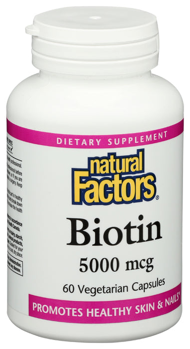 Biotin, 5000mcg, 60vcap