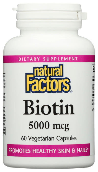 Biotin, 5000mcg, 60vcap