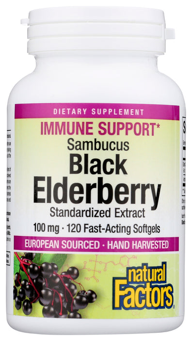 Black Elderberry 100mg, 120 sgel