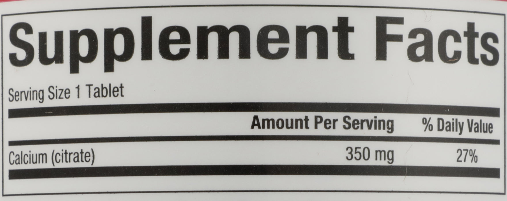 Calcium Citrate, 350mg, 90tab