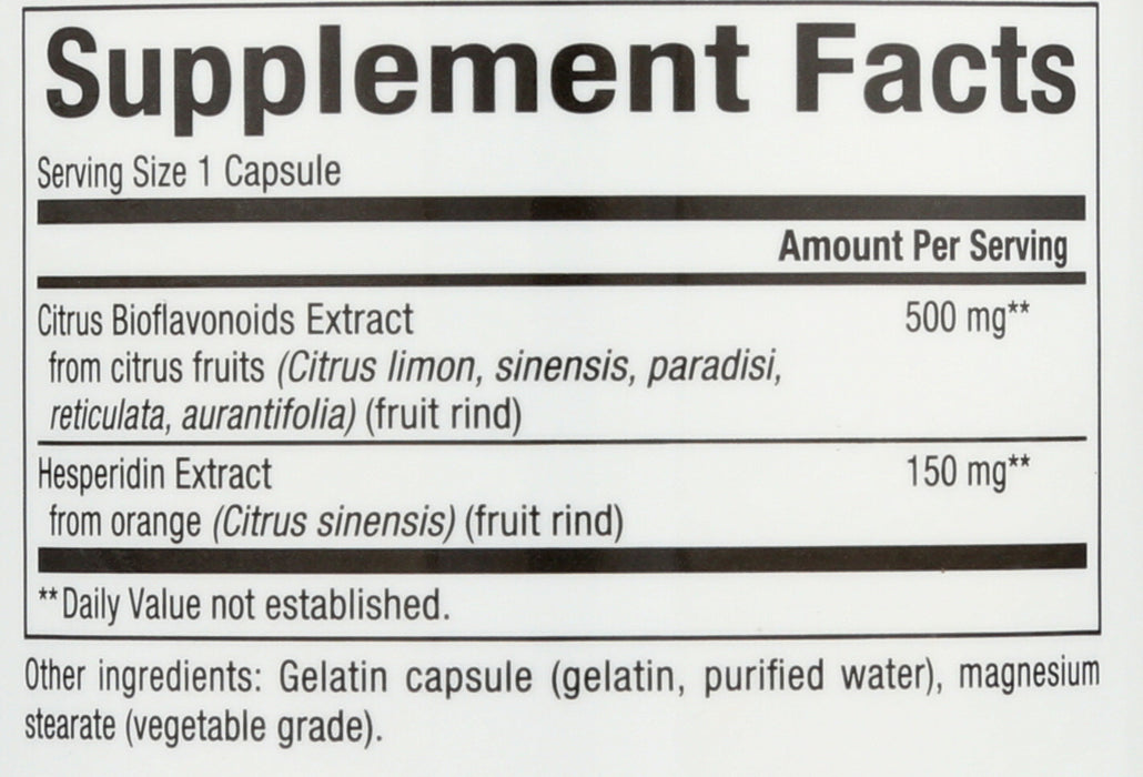 Citrus Bioflavonoids 650mg, 90cap