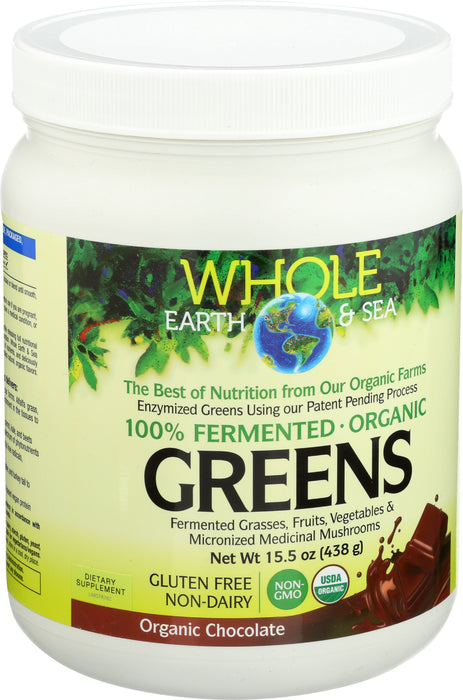 Fermented Organic Greens, Chocolate, 15.5oz