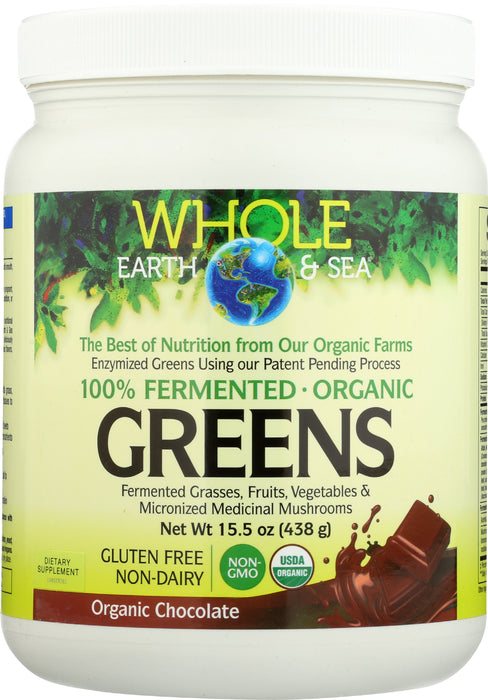 Fermented Organic Greens, Chocolate, 15.5oz