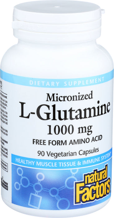 L-Glutamine, Micronized 1000mg, 90vcap