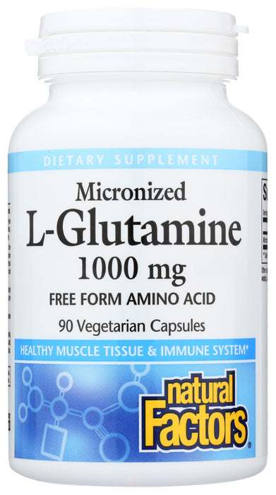 L-Glutamine, Micronized 1000mg, 90vcap