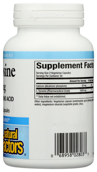 L-Tyrosine 500mg, 60vcap