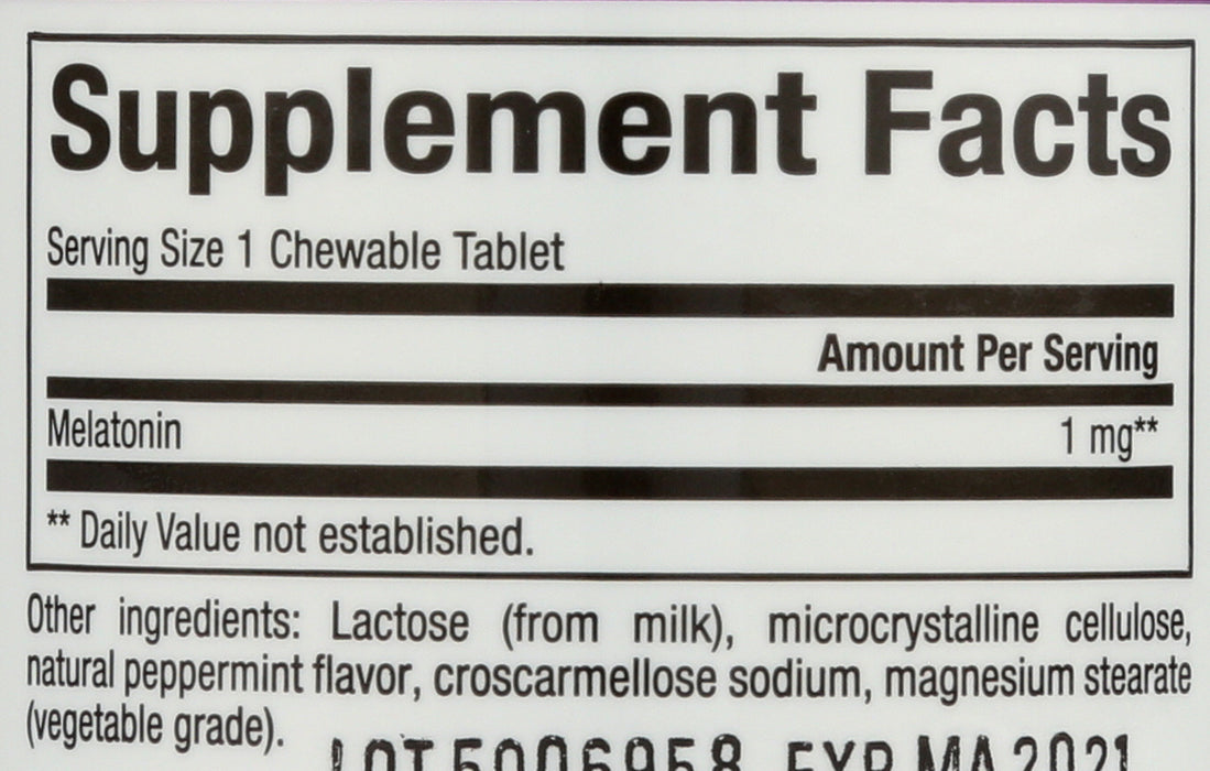 Melatonin 1mg, 90chew