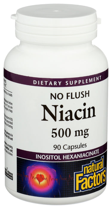 No Flush Niacin 500mg, 90cap