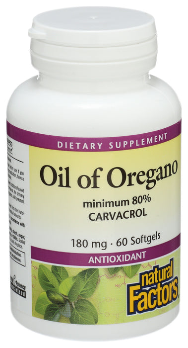 Oil of Oregano 180mg, 60 sgel