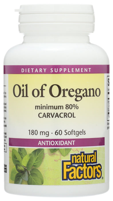 Oil of Oregano 180mg, 60 sgel