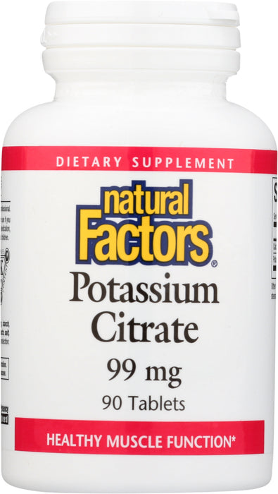 Potassium Citrate 99mg, 90tab