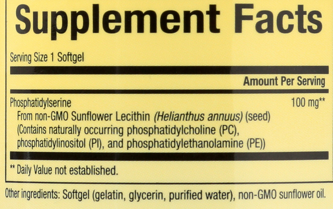 PS Phosphatidylserine 100mg, 60sgel