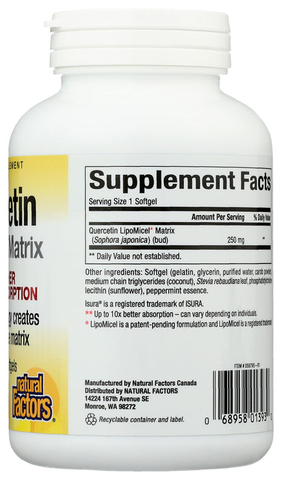 Quercetin LipoMicel Matrix 250mg, 120 liq sgel