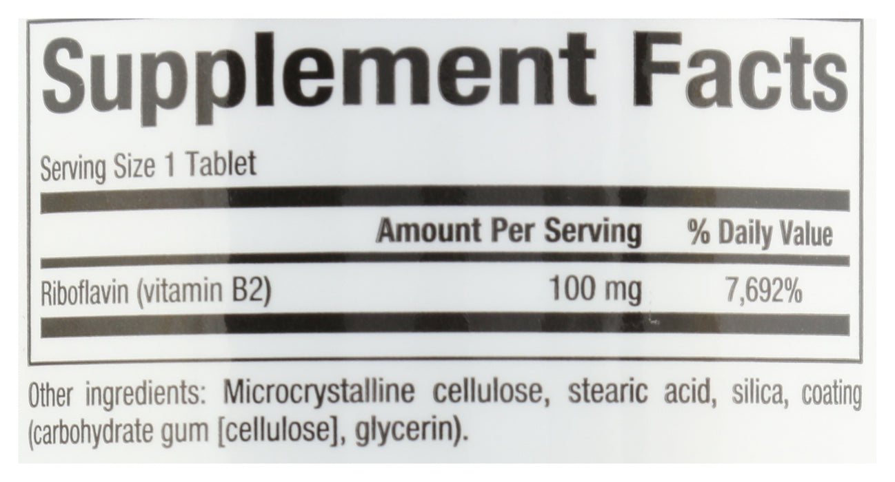 Riboflavin, B2, 100mg, 90tabs