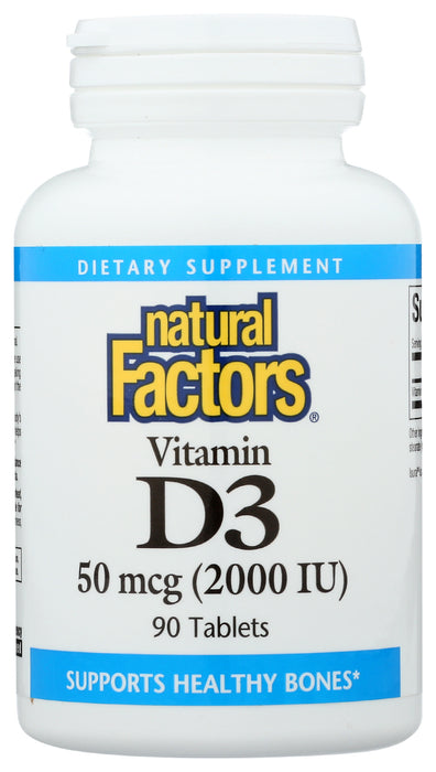 Vitamin D3, 2000IU, 90tab