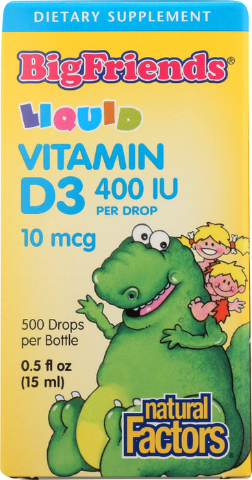 Vitamin D3, 400IU, 0.5floz