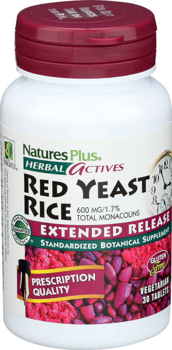 Red Yeast Rice E/R 600mg, 30 vtab