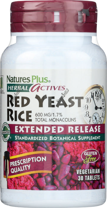 Red Yeast Rice E/R 600mg, 30 vtab