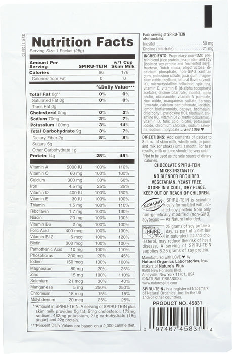 Spirutein Chocolate 0.99 oz