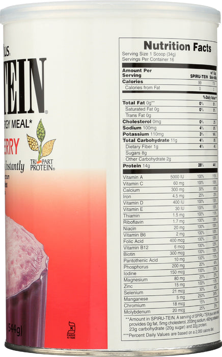 Spirutein Strawberry 1.2 LB