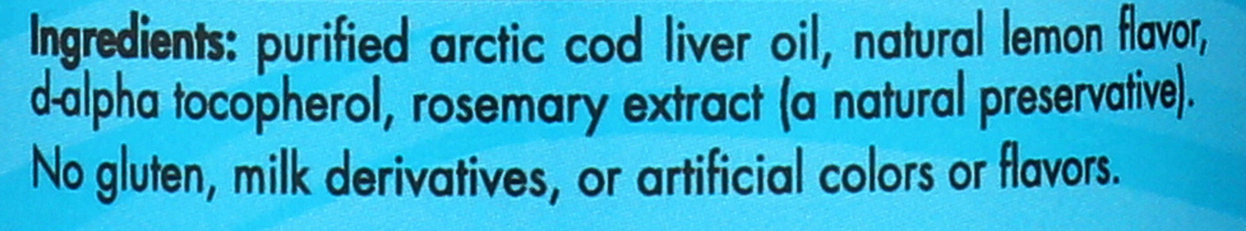 Arctic Cod Liver Oil, Lemon, 8floz