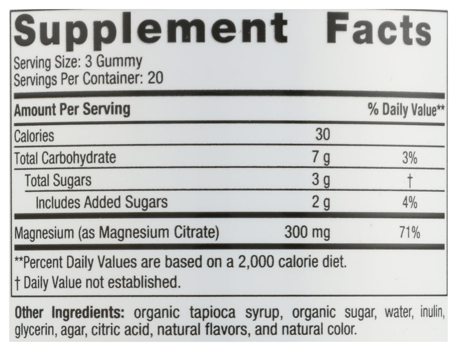 Magnesium Gummies, 60 gummy