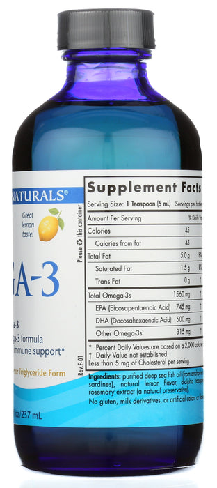 Omega 3, Liquid 1560mg, 8floz