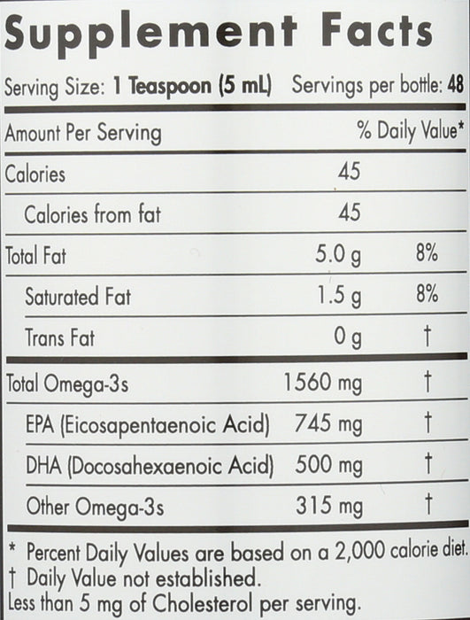 Omega 3, Liquid 1560mg, 8floz