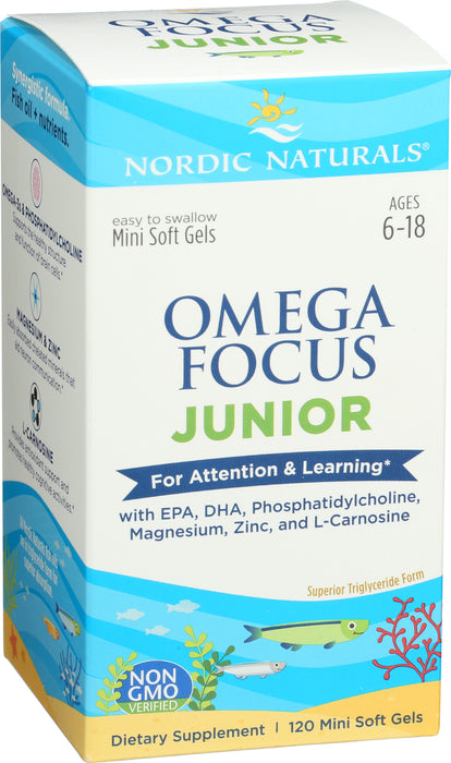 Omega Focus Junior, 900mg, 120sgel