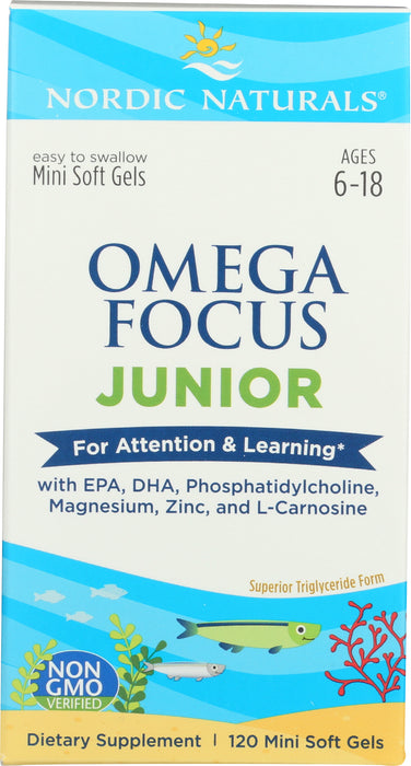 Omega Focus Junior, 900mg, 120sgel