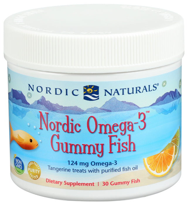 Omega-3, Gummy Fish, 124mg, 30ct