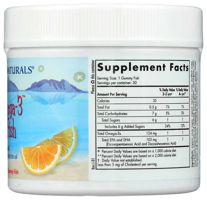 Omega-3, Gummy Fish, 124mg, 30ct