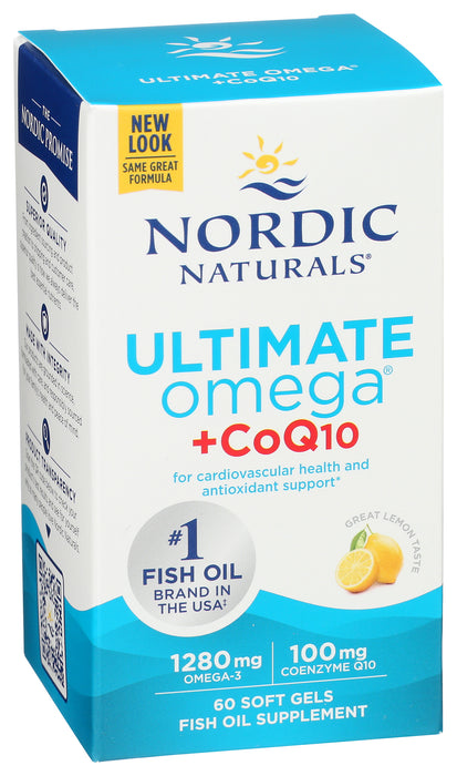 Ultimate Omega-CoQ10, 1280mg+100mg, 60sgel