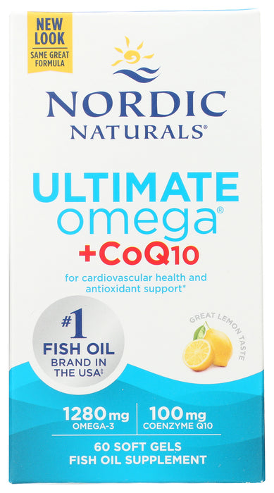 Ultimate Omega-CoQ10, 1280mg+100mg, 60sgel