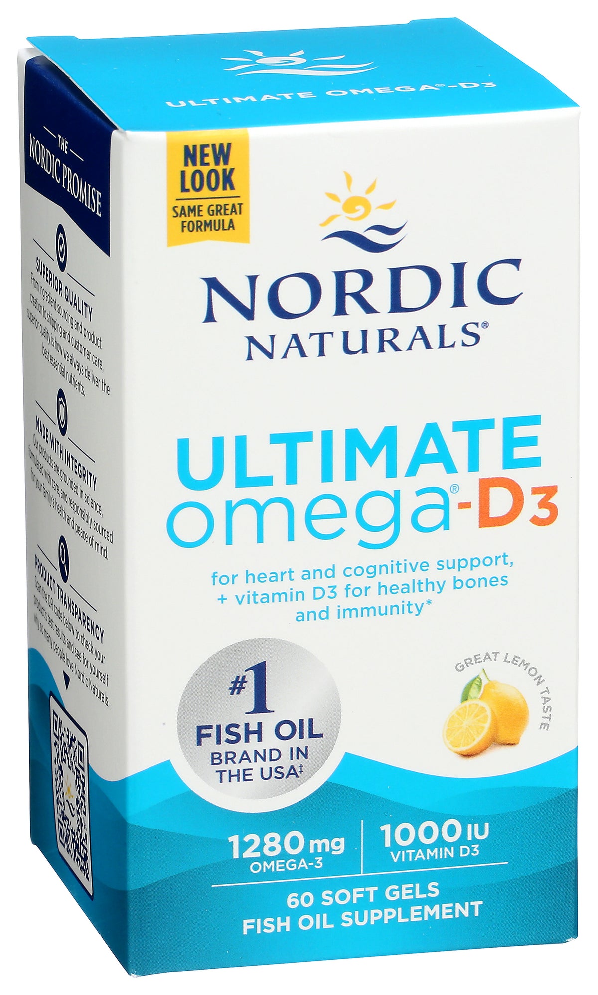 Ultimate Omega-D3, 1280mg+1000IU, 60sgel — Natures Pick Market