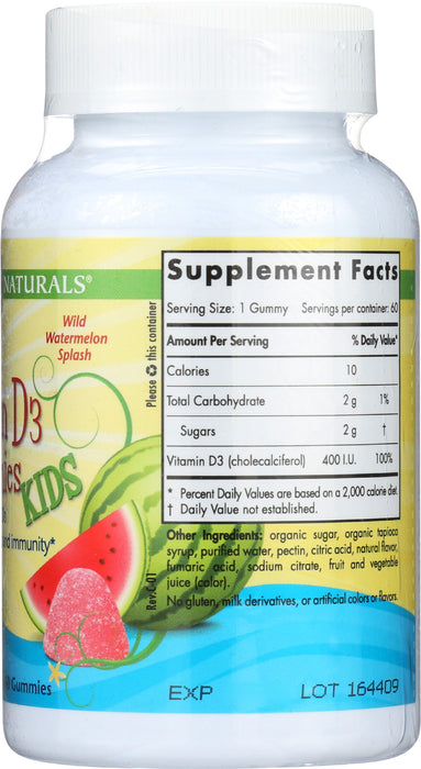 Vitamin D3 400IU, Watermelon, 60gummy