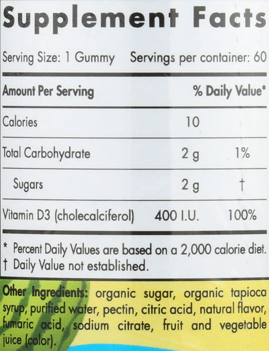 Vitamin D3 400IU, Watermelon, 60gummy