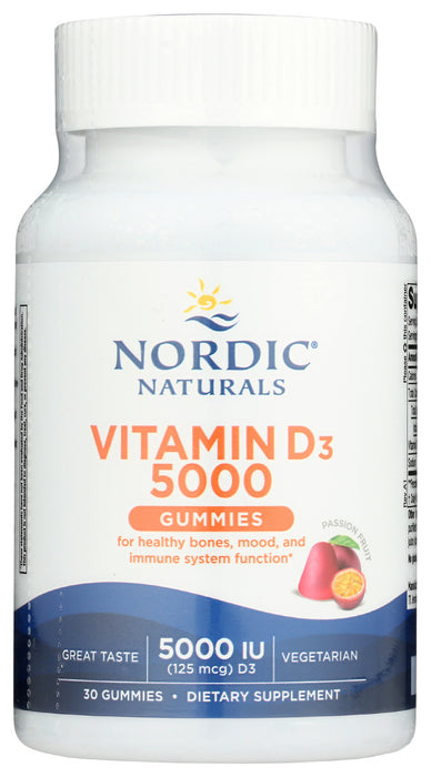 Vitamin D3 5,000IU (125 mcg), 30 gummy