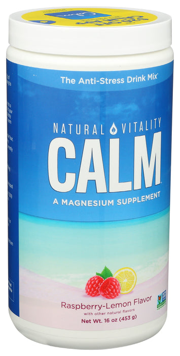 Natural Calm Rasp Lemon 16 oz